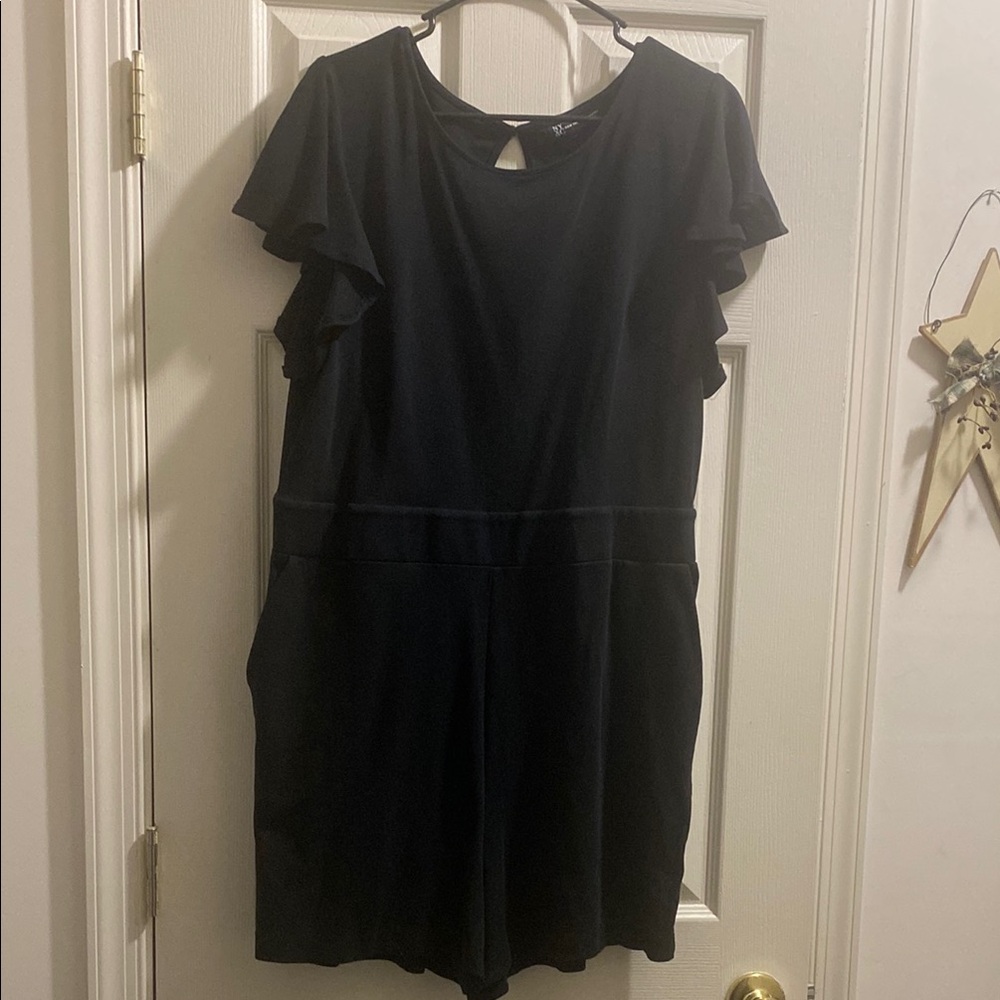 Elegant Black Women's Shorts Romper